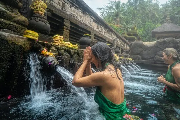 De Tirta Empul-tempel in Bali