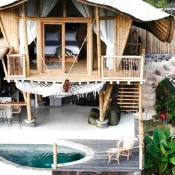 Hotel Kalma Bamboo Eco Lodge in Kuta